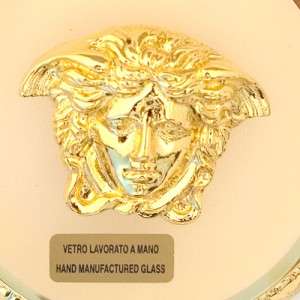   Home Gold Medusa Medallion New and Authentic Medusa Greek Key  