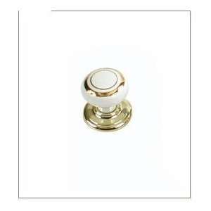   Hardware T9148 Richelieu Eclectic Porcelain Knob Brass Almond amp Gold