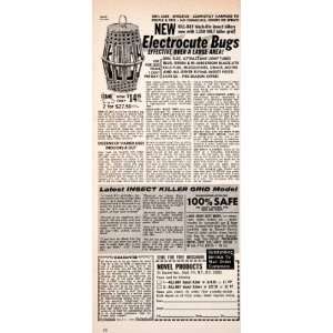  Bugs Black Light Trap Kill Ray Testimony   Original Print Ad Home