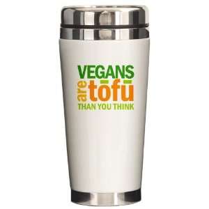  Vegan Tofu Vegan Ceramic Travel Mug by 