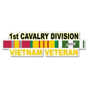  US Army 1st Cavalry Division Vietnam Window Strip Decal 
