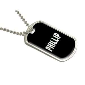  Phillip   Name Military Dog Tag Luggage Keychain 
