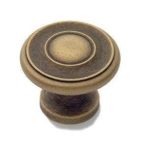  Classic brass hatteras 1 1/4 (32mm) knob in weathered 