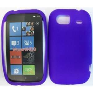  HTC MOZART HD3 PURPLE SILICONE CASE Cell Phones 