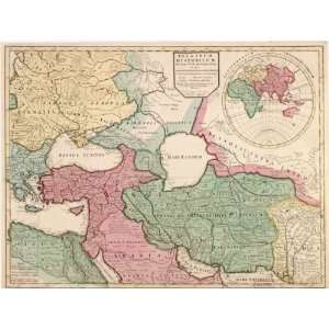  1712 map of Middle East, Historical geography