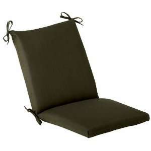  Outdoor Patio Furniture Mid Back Chair Cushion   Dark 