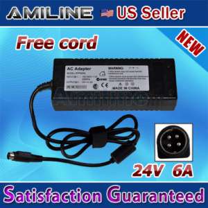 Prong Pin 24V AC DC Adapter Power for ILO 2600 LCD TV  