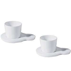  Hupla Mocha Cup & Saucer (set of two) by Alessi Kitchen 