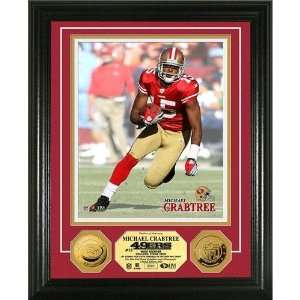 Michael Crabtree 24KT Gold Coin Photo Mint