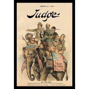  Paper poster printed on 12 x 18 stock. Judge Magazine 