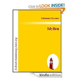 Idyllen (German Edition) Salomon Gessner  Kindle Store