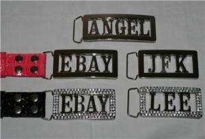 PERSONALIZED LETTERS Initials Names BUCKLE and BELT New  