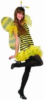 TEEN GIRLS BUMBLE BEE BUG WINGS FULL HALLOWEEN COSTUME  