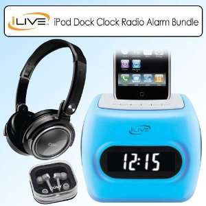  iLive ICP360 iPod / iPhone Dock Clock Radio With Dual 