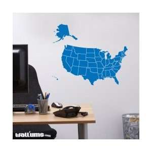  US Map Solid Wall Decal