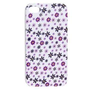  Gino IMD Allover Purple Flower Prints Plastic Back Case 