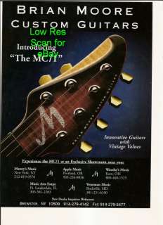 Brian Moore Custom Guitars   MC/1 Introduce Picture AD  