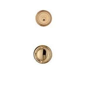 Medeco RL 996101 05 Cambria Bright Brass Keyed Entry Knobset Combo Pac