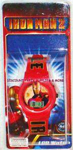 Iron Man 2 Red Face Digital LCD Watch  