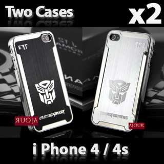   Silver & Black Transformer iPhone 4 4G 4S Hard Case Cover T057  