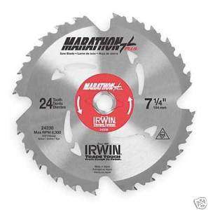Irwin 7 1/4 Marathon Plus Saw Blade 24230  