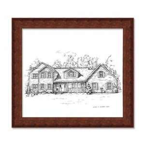 Pen and Ink House Drawing 