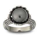 Swarovski Black Pearl Ring (Size 8)(EU Size 58) (NEW)