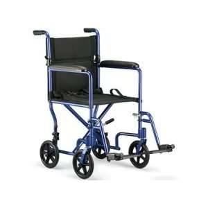 Invacare Lightweight Aluminum Transport Chair Frame Color Blue, Seat 