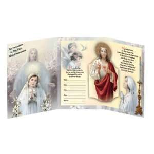  8 First Communion Girl Invitaciones in Spanish Tri Fold 