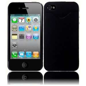  Apple Iphone 4GS 4G CDMA GSM Credit Card Hard Case   Black 