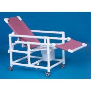 IPU SCC250 RC FS Reclining Shower Chair Commode with Flat 