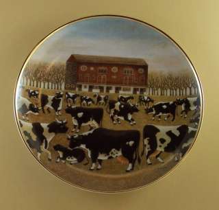 Lowell Herrero SPRING PASTURE Cow Plate / Franklin  