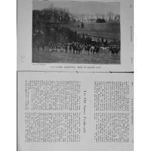  1907 Surrey Foxhounds Marden Park Hunting Sport Horses 