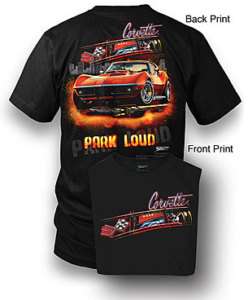 C3 Corvette Park Loud Black T Shirt  