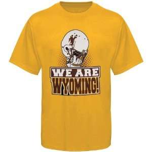  NCAA Wyoming Cowboys Youth Gold We Are T shirt Sports 