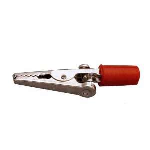  Alligator Test Clips Molded Handle Red 2in