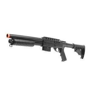 Airsoft Tactical M500 Police Spring Shotgun w/ LE Retractable Rear 