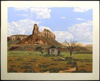 Dallas John Weathering Signed Fine Art Serigraph western landscape 