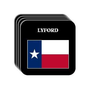  US State Flag   LYFORD, Texas (TX) Set of 4 Mini Mousepad 