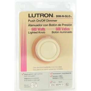  Lutron Dim N Glo Push On/Off Dimmer