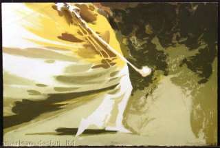 Doug Lew The Drive Art Lithograph Hand Signed Golf Artwork Submit 