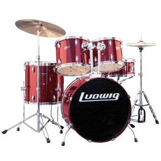  Ludwig Accent Combo 5 Piece Drum Set   Black Musical 