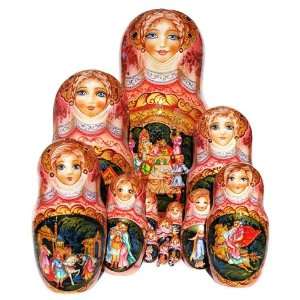   Ruslan And Ludmila nesting doll (15 pc) 14H Toys & Games