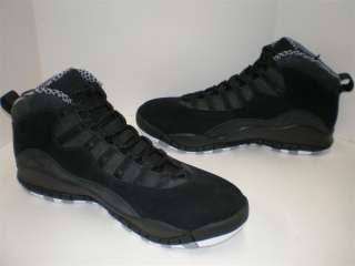 NIB Mens Nike Air Jordan Retro 10 Black White Stealth Size 7.5 12 