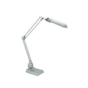  Lite Source LSP 720SIL/WHT Tasktech 1 Light PL Desk Lamp 