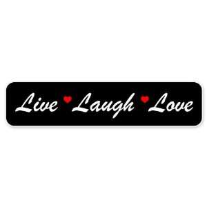  Live Laugh Love car bumper sticker 7 x 2 Automotive