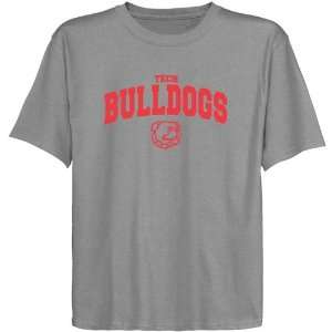  NCAA Louisiana Tech Bulldogs Youth Ash Logo Arch T shirt 