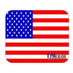  US Flag   Lorain, Ohio (OH) Mouse Pad 