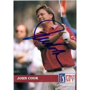 John Cook Autographed Trading Card (Golf) Sports 