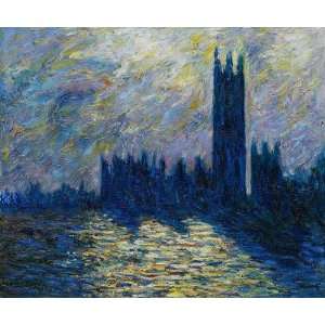 Art Reproduction Oil Painting   London. The Houses of Parliament (1905 